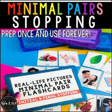 Load image into Gallery viewer, Stopping Minimal Pairs: Real-Life Flashcards Print & Digital