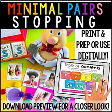 Load image into Gallery viewer, Stopping Minimal Pairs: Real-Life Flashcards Print & Digital