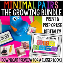 Load image into Gallery viewer, Real-Life Minimal Pairs Flashcards: Print & Digital BUNDLE