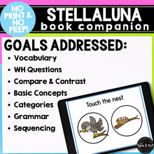 Load image into Gallery viewer, Digital Book Companion for Speech Therapy: Stellaluna Book Companion