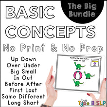 Load image into Gallery viewer, Basic Concepts for Speech Therapy and Teletherapy: The BIG BUNDLE