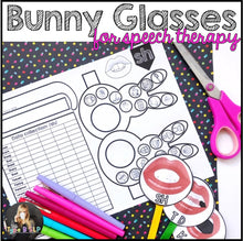 Load image into Gallery viewer, Spring Speech Therapy No Prep Craft: Funny Bunny Glasses