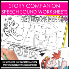 Load image into Gallery viewer, Speech Sound Book Companion Worksheets