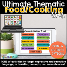Load image into Gallery viewer, Ultimate Thematic FOOD UNIT: Distance Learning for Speech Therapy
