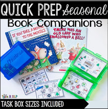 Load image into Gallery viewer, FREE SAMPLE Quick Prep Seasonal Book Companions for Speech Therapy: Mini Winter Sample