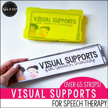 Load image into Gallery viewer, Visual Supports Strips for Speech Therapy | Describing Categories Language