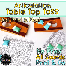 Load image into Gallery viewer, Articulation Game Companion: Table Top Toss
