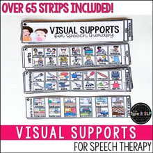 Load image into Gallery viewer, Visual Supports Strips for Speech Therapy | Describing Categories Language