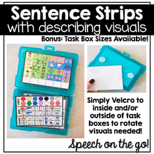 Load image into Gallery viewer, Mega Sentence Strip Visuals for Speech Therapy | Scaffolded Sentence Strips
