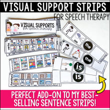 Load image into Gallery viewer, Visual Supports Strips for Speech Therapy | Describing Categories Language