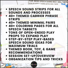 Load image into Gallery viewer, Play-Based Speech Therapy: Dolls Theme Speech Sound Unit
