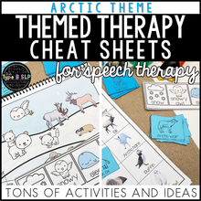 Load image into Gallery viewer, Arctic Themed Word Lists | Themed Cheat Sheets for Speech Therapy
