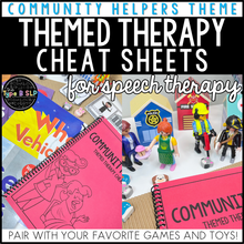 Load image into Gallery viewer, Community Helpers Themed Word Lists | Themed Cheat Sheets for Speech Therapy
