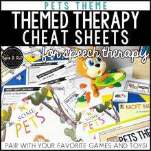 Load image into Gallery viewer, Pets Themed Word Lists | Themed Cheat Sheets for Speech Therapy
