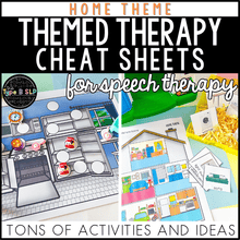 Load image into Gallery viewer, Home Themed Word Lists | Cheat Sheets for Speech Therapy
