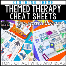 Load image into Gallery viewer, Clothing Themed Word Lists | Cheat Sheets for Speech Therapy
