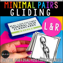 Load image into Gallery viewer, Gliding Minimal Pairs: Real-Life Flashcards Print &amp; Digital

