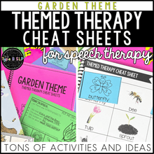 Load image into Gallery viewer, Garden/Flowers/Insects Themed Word Lists | Cheat Sheets for Speech Therapy
