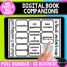 Load image into Gallery viewer, No Print No Prep Digital Book Companions Bundle for Speech Therapy
