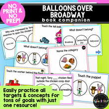 Load image into Gallery viewer, Balloons Over Broadway Digital Book Companion Speech Therapy
