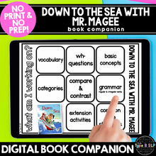 Load image into Gallery viewer, Down to Sea with Mr Magee: No Print Digital Book Companion for Speech Therapy
