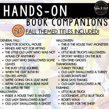 Load image into Gallery viewer, Fall Themed Hands-On Book Companions for Speech Therapy
