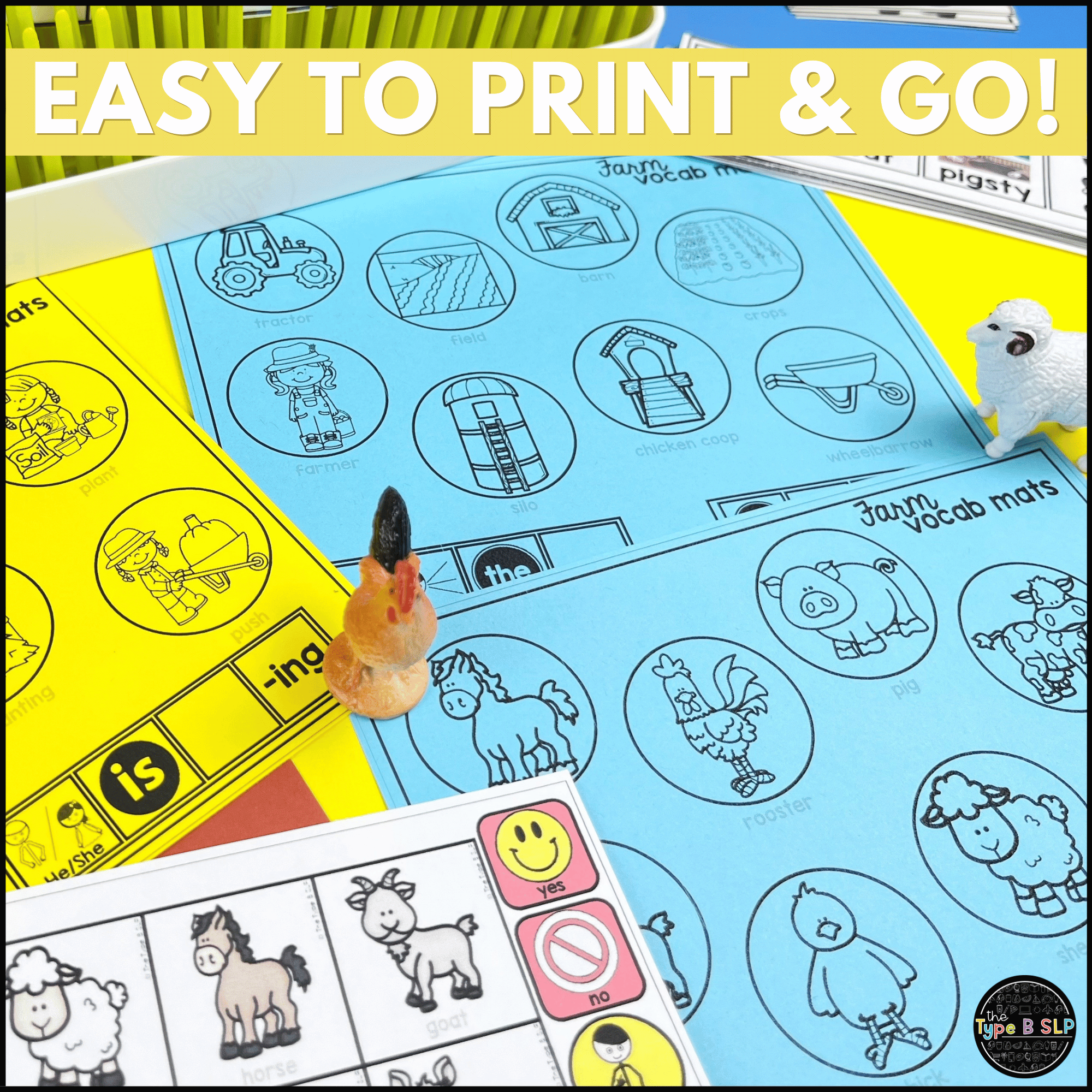 Ultimate Thematic FARM UNIT for Speech Therapy – The Type B SLP