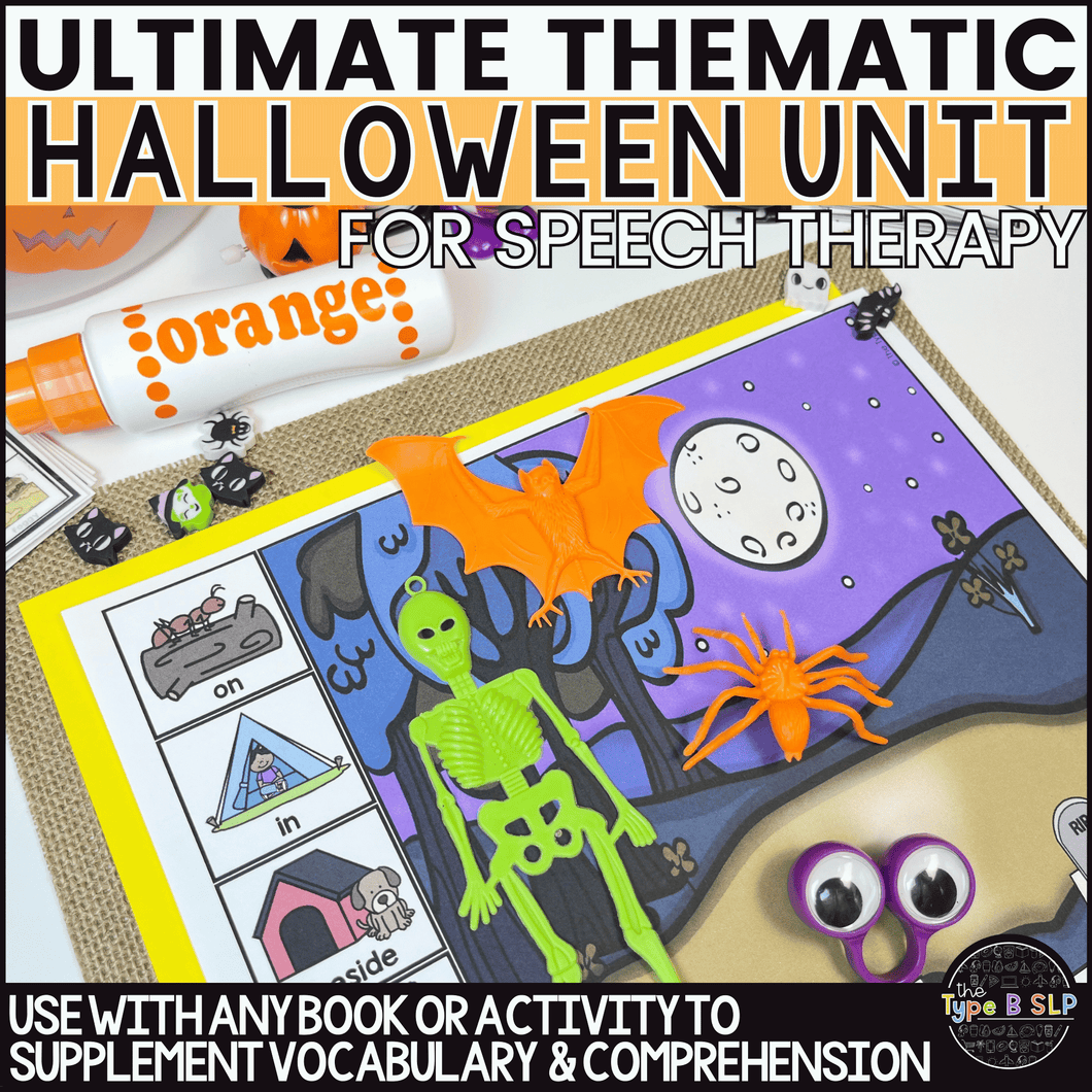 Ultimate Thematic HALLOWEEN UNIT for Speech Therapy