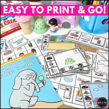 Load image into Gallery viewer, Ultimate Thematic ICE CREAM UNIT for Speech Therapy with BOOM CARDS

