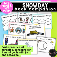 Load image into Gallery viewer, Snow Day: A No Print No Prep Digital Book Companion
