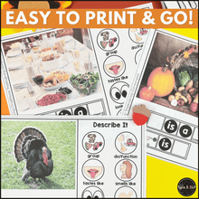 Load image into Gallery viewer, Ultimate Thematic THANKSGIVING UNIT for Speech Therapy

