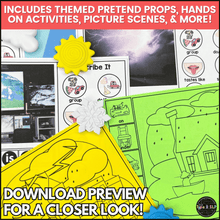 Load image into Gallery viewer, Ultimate Thematic WEATHER SEASONS UNIT for Speech Therapy with Boom Cards

