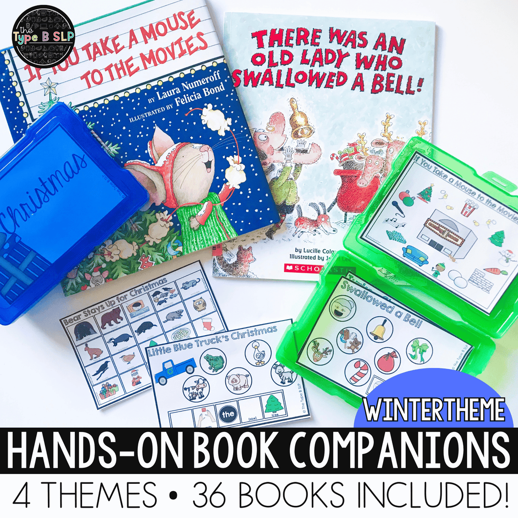Winter Themed Hands-On Book Companions for Speech Therapy