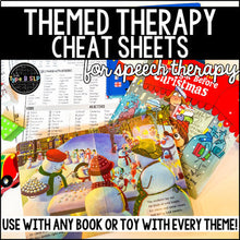 Load image into Gallery viewer, MEGA BUNDLE: ALL Themed Therapy Cheat Sheets for Speech Therapy
