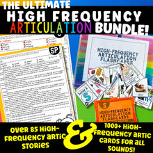 Load image into Gallery viewer, The Ultimate High Frequency Articulation Bundle for Speech Therapy
