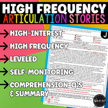 Load image into Gallery viewer, The Ultimate High Frequency Articulation Bundle for Speech Therapy
