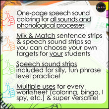 Load image into Gallery viewer, Speech Sound Sentence Expansion Worksheets for Speech Therapy | Articulation
