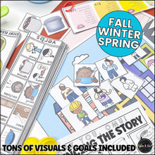 Load image into Gallery viewer, Speech Therapy Book Companion Strips: BIG SEASONAL GROWING BUNDLE
