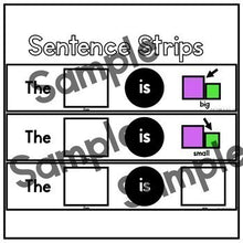 Load image into Gallery viewer, No Print Basic Concepts for Speech Therapy: Big/Small w/Task Box Cards
