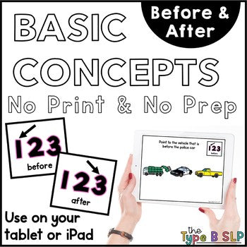 No Print Basic Concepts: Before/After with Task Box Cards