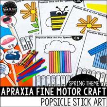 Load image into Gallery viewer, Apraxia of Speech Activity | Spring Themed Fine Motor Art

