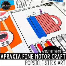 Load image into Gallery viewer, Apraxia of Speech Activity | Winter Themed Fine Motor Art
