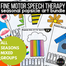Load image into Gallery viewer, Speech and Language Fine Motor Practice: Popsicle Stick Art BUNDLE
