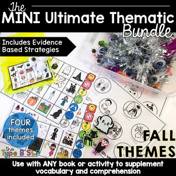 Mini Ultimate Thematic Units for Speech Therapy: Fall Holidays