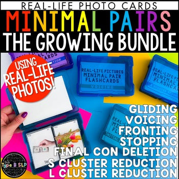 GROWING BUNDLE Real-Life Minimal Pairs Flashcards: Print & Digital
