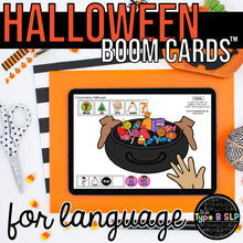 Load image into Gallery viewer, Halloween Boom Cards™ for Speech Therapy | Sentence Strips

