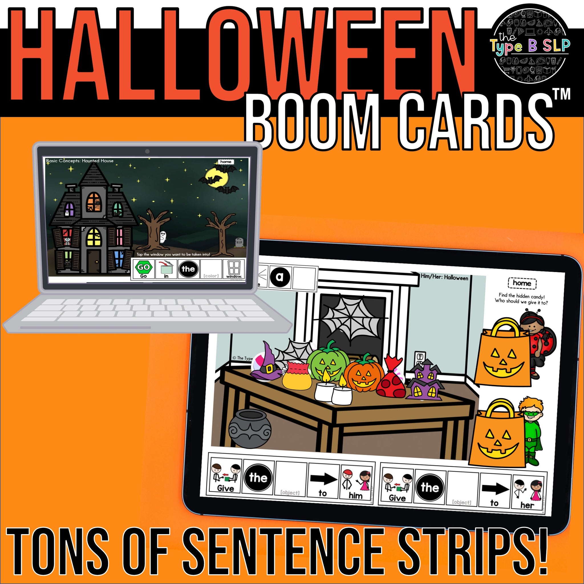 P Articulation Games Boom Cards, Halloween by Busy Bee Studio