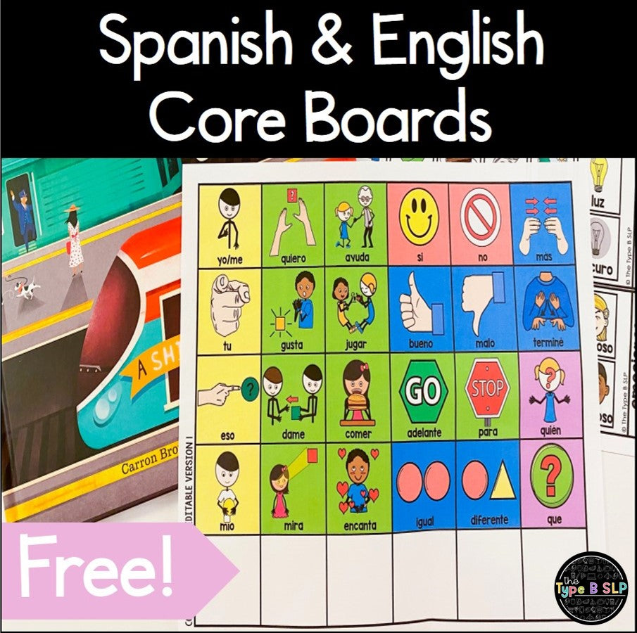 FREE Core Board in English and Spanish