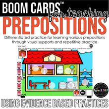 Load image into Gallery viewer, Teaching Prepositions for Speech Therapy BOOM Cards™
