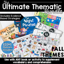 Load image into Gallery viewer, Ultimate Thematic Units for FALL Bundle for Speech Therapy
